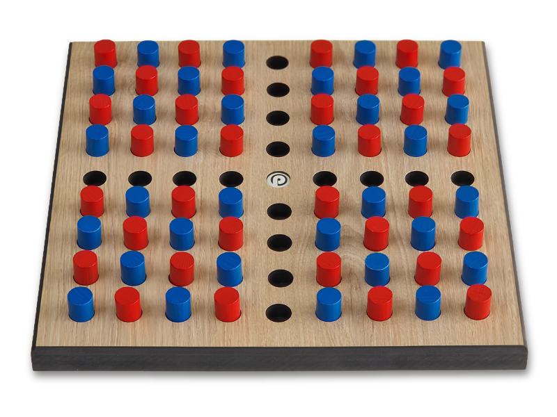 Pinuid Classic bordspel met gekleurde houten pinnen